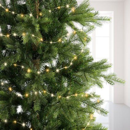 LED SVETELNÁ REŤAZ - 240 DIÓD (TEPLÁ BIELA) - 12 METROV