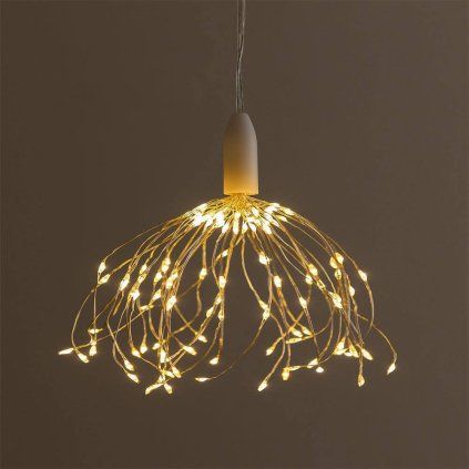 LED SVETELNÁ REŤAZ - OHŇOSTROJ - 99 DIÓD (TEPLÁ BIELA)