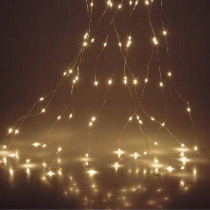 LED SVETELNÁ GIRLANDA - 200 DIÓD (TEPLÁ BIELA)