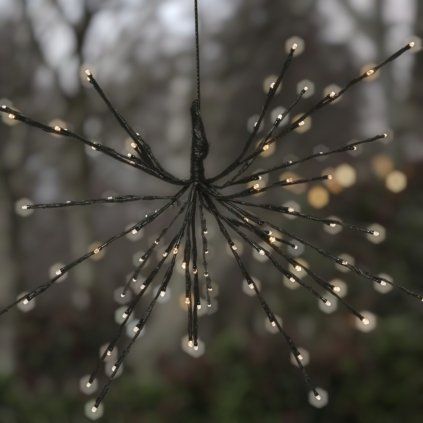 ZÁVESNÁ DEKORÁCIA (160 LED - TEPLÁ BIELA)