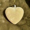 ZAMATOVÁ VIANOČNÁ DEKORÁCIA - SRDCE (Farba Natur (prírodná))